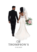 Load image into Gallery viewer, Personalised Wedding Card