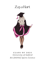 Load image into Gallery viewer, Personalised Graduation Print - Female
