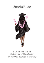 Load image into Gallery viewer, Personalised Graduation Print - Female