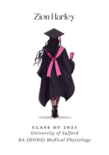 Load image into Gallery viewer, Personalised Graduation Print - Female