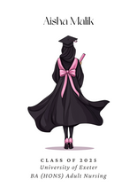 Load image into Gallery viewer, Personalised Graduation Print - Female