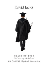 Load image into Gallery viewer, Personalised Graduation Print - Male
