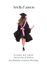 Load image into Gallery viewer, Personalised Graduation Print - Female