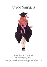 Load image into Gallery viewer, Personalised Graduation Print - Female