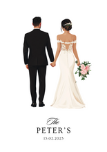 Load image into Gallery viewer, Personalised Wedding Card