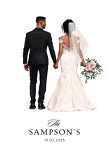 Load image into Gallery viewer, Personalised Wedding Card