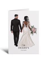 Load image into Gallery viewer, Personalised Wedding Card