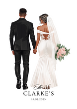 Load image into Gallery viewer, Personalised Wedding Card