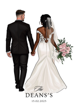 Load image into Gallery viewer, Personalised Wedding Card