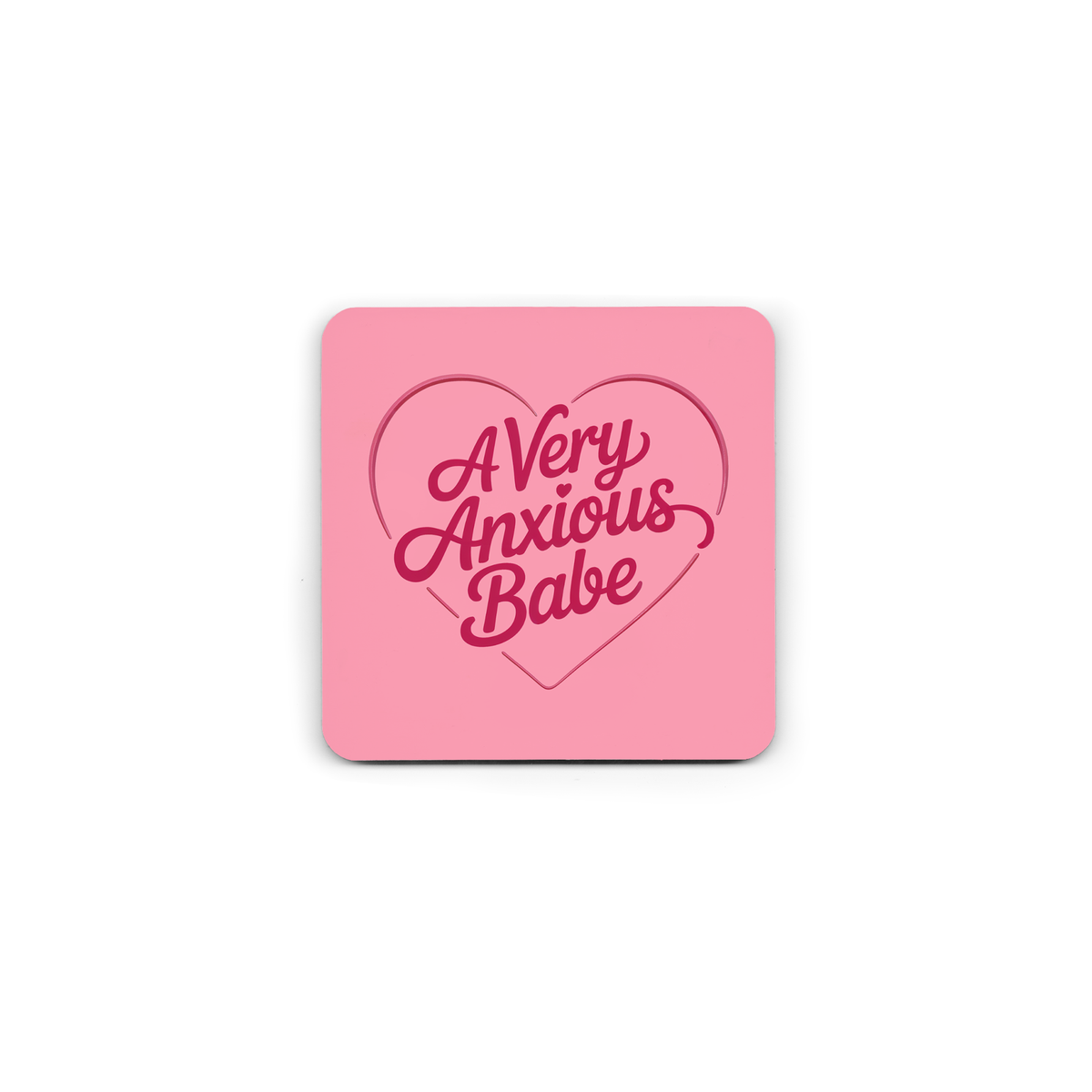 Anxious Babe Frosted Mug & Coaster