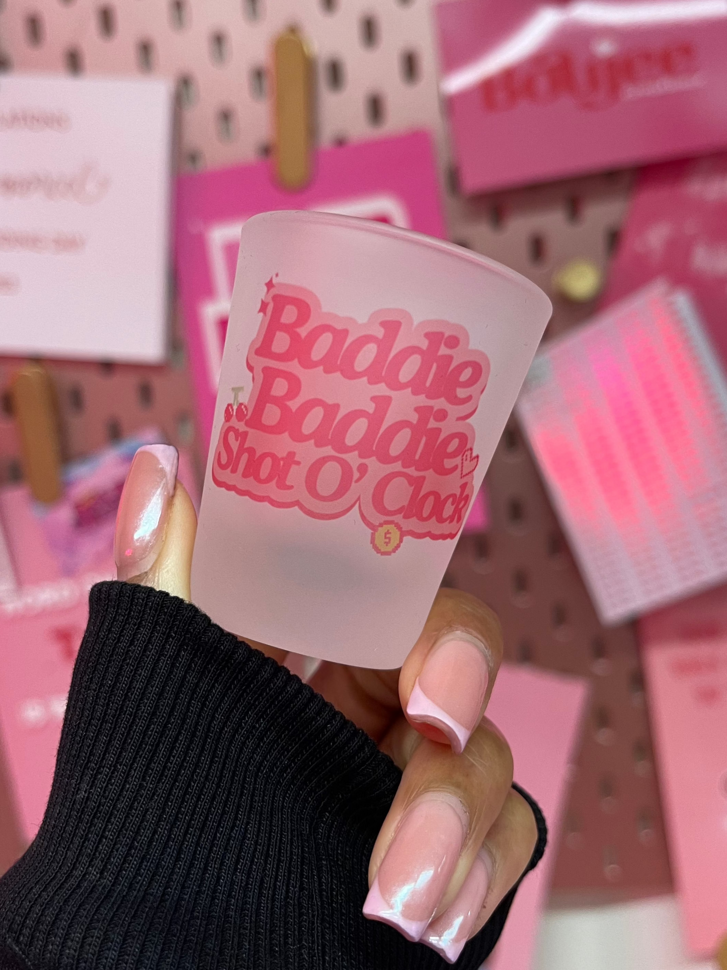 Baddie Shot O'clock - Frosted Shot Glass