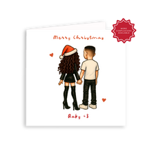Load image into Gallery viewer, Square - Personalised Couple Merry Christmas