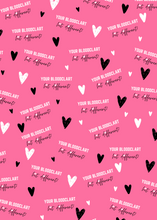 Load image into Gallery viewer, All Men Are Bloodclarts - Wrapping paper (Pink)
