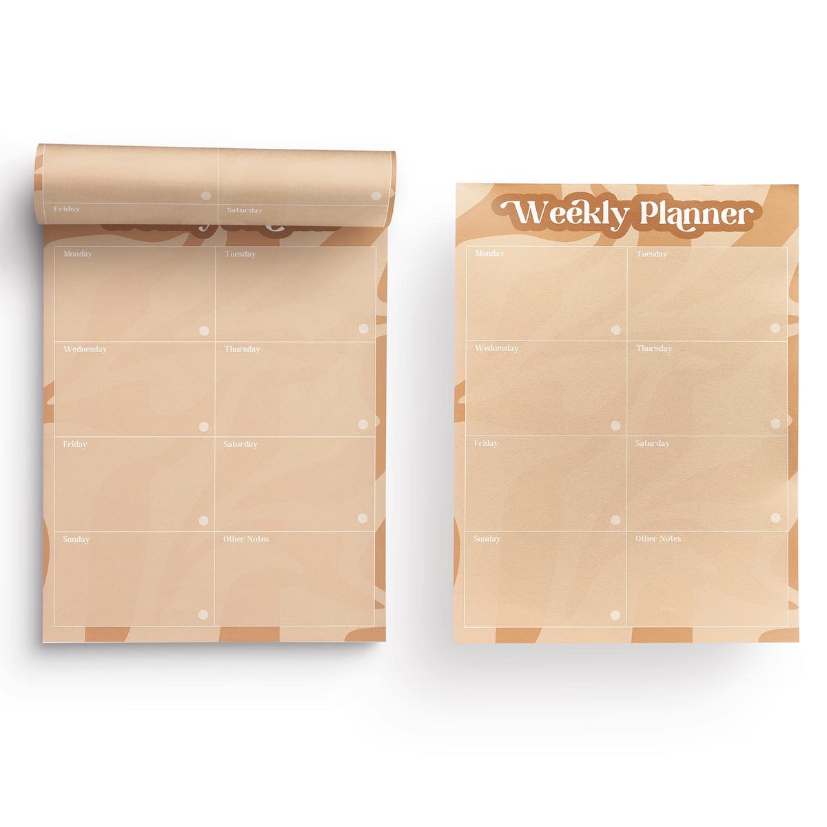 Time To Get Shit Done - Weekly Planner (Brown & Nude)