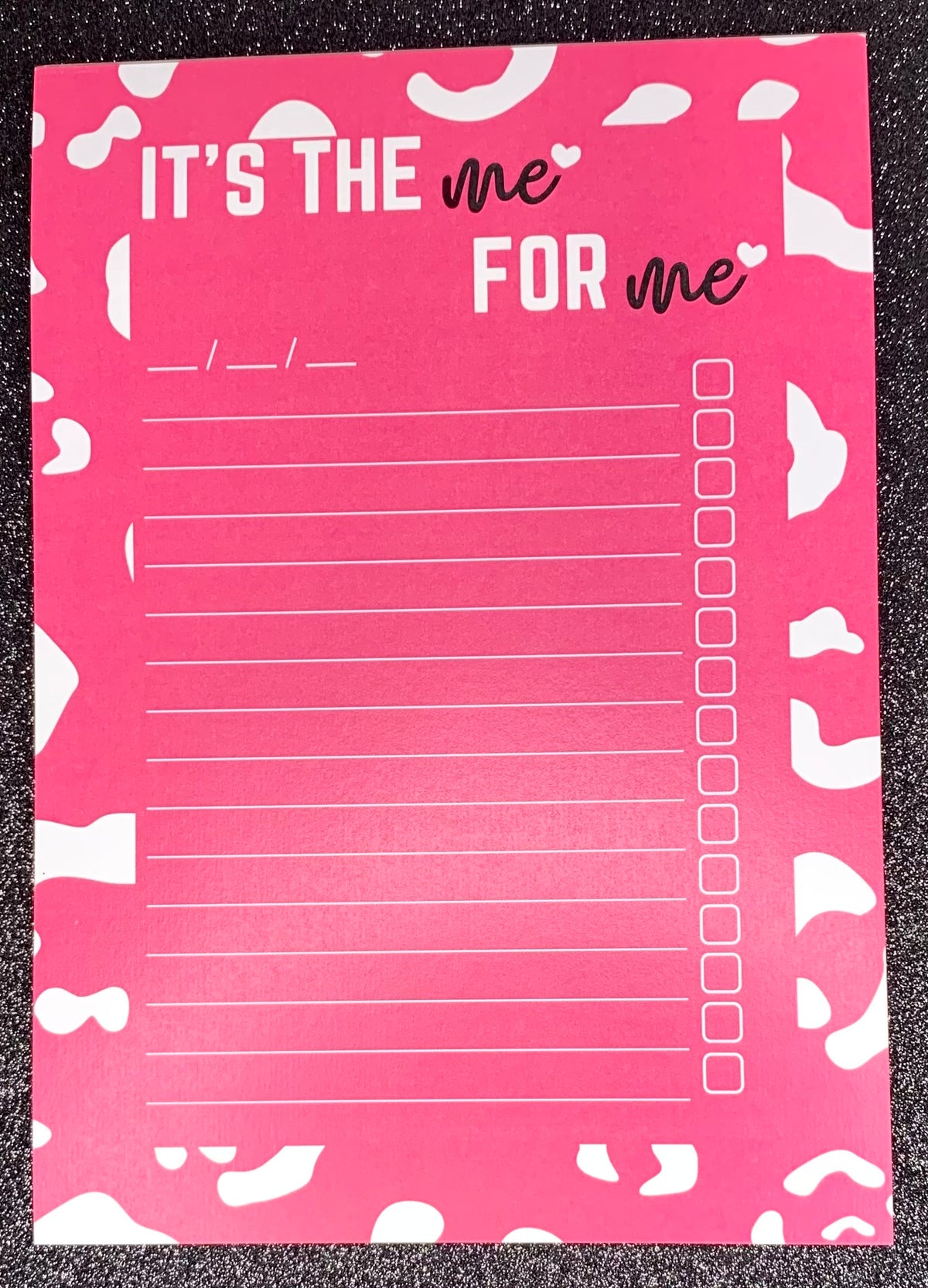 It's The Me For Me To-do Notepad - Hot Pink