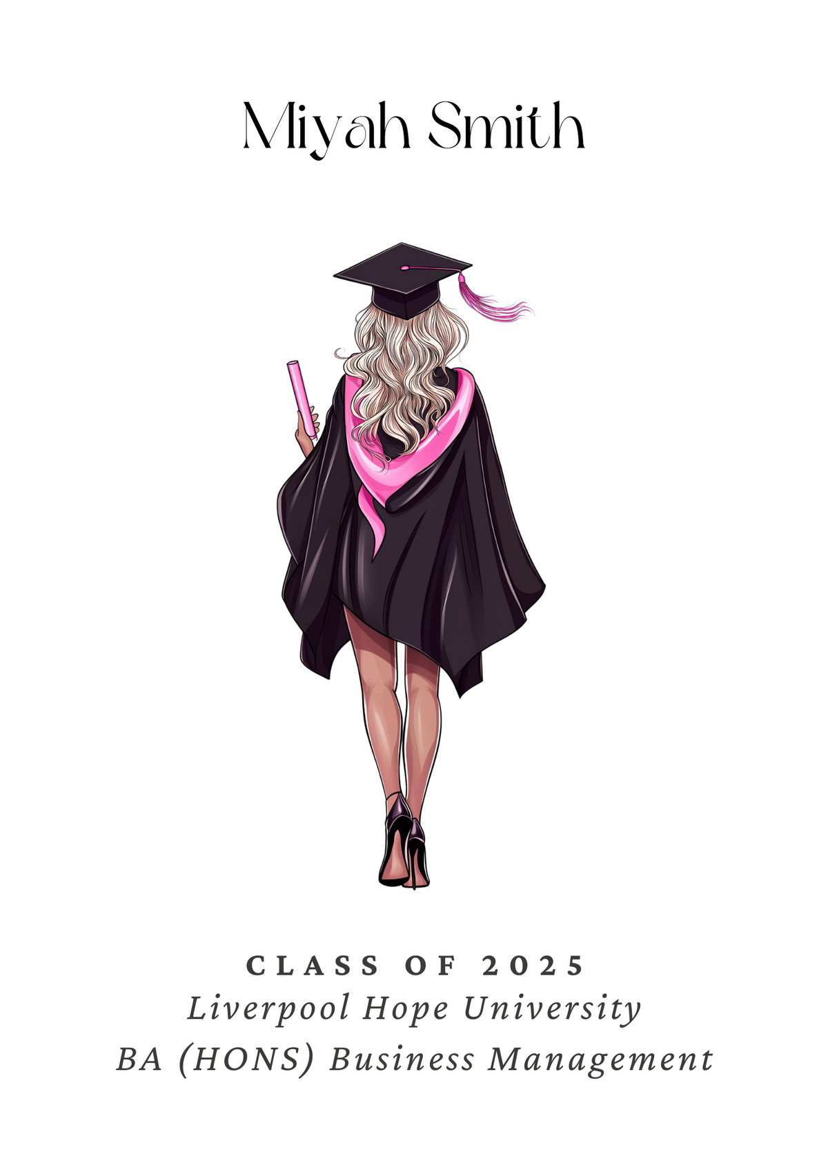 Personalised Graduation Print - Female