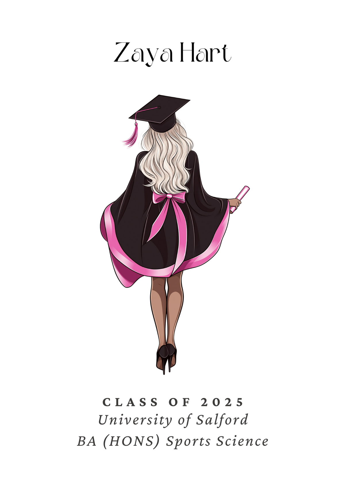 Personalised Graduation Print - Female