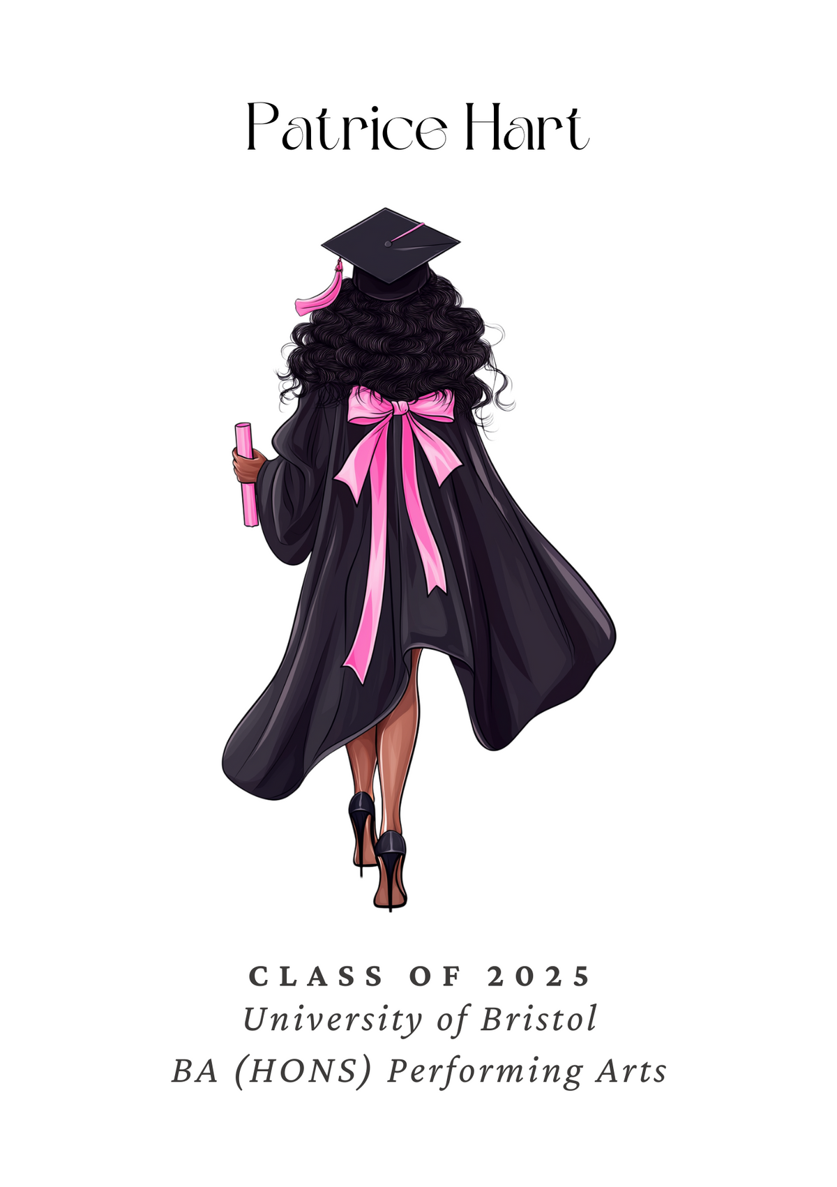 Personalised Graduation Print - Female