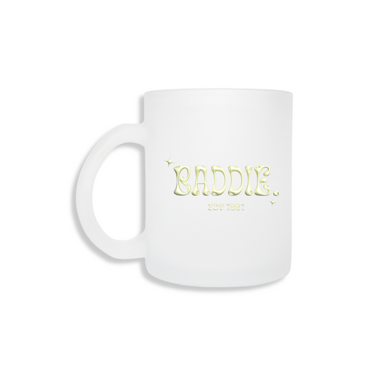 Baddie Frosted Mug - yellow