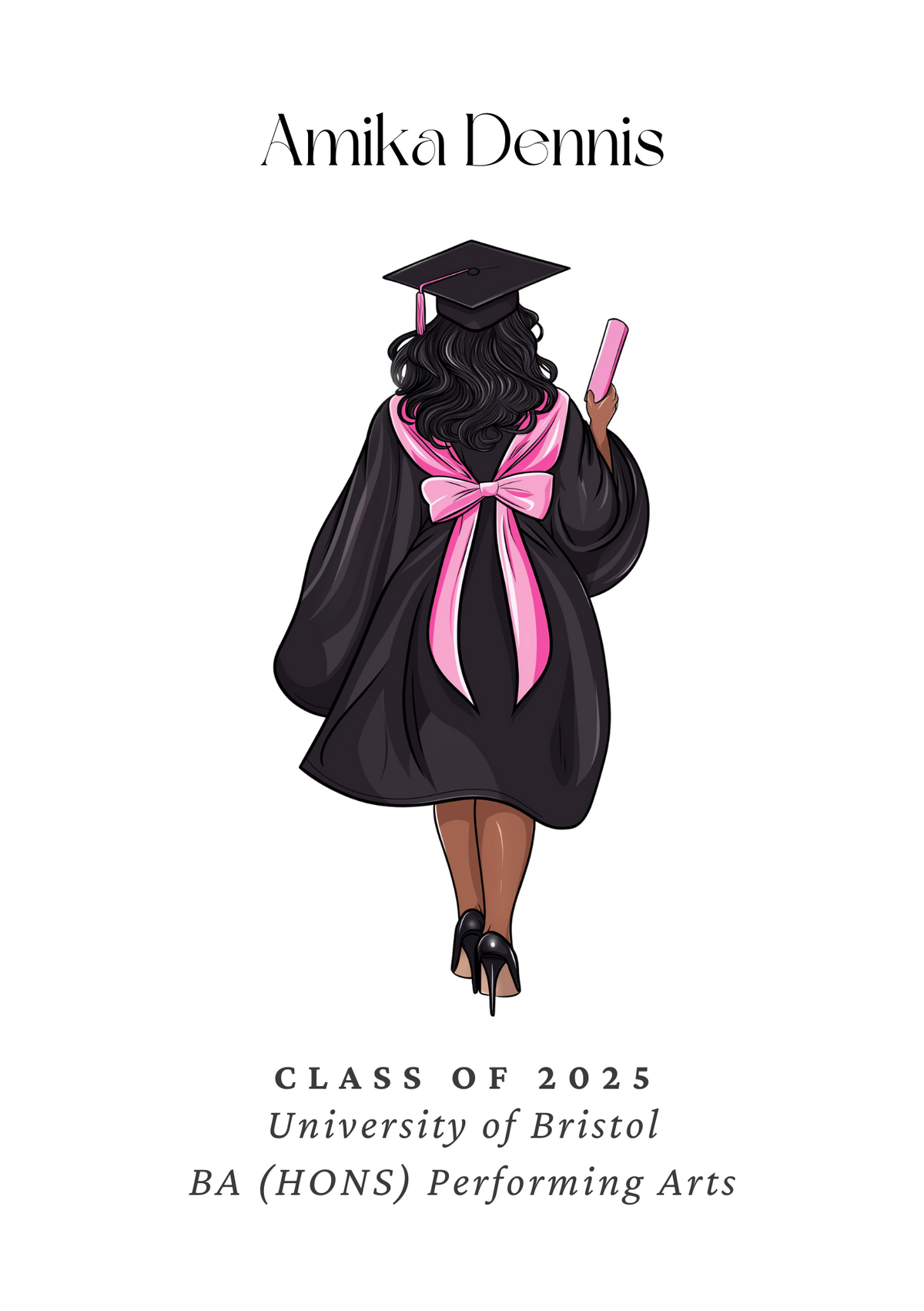 Personalised Graduation Print - Female