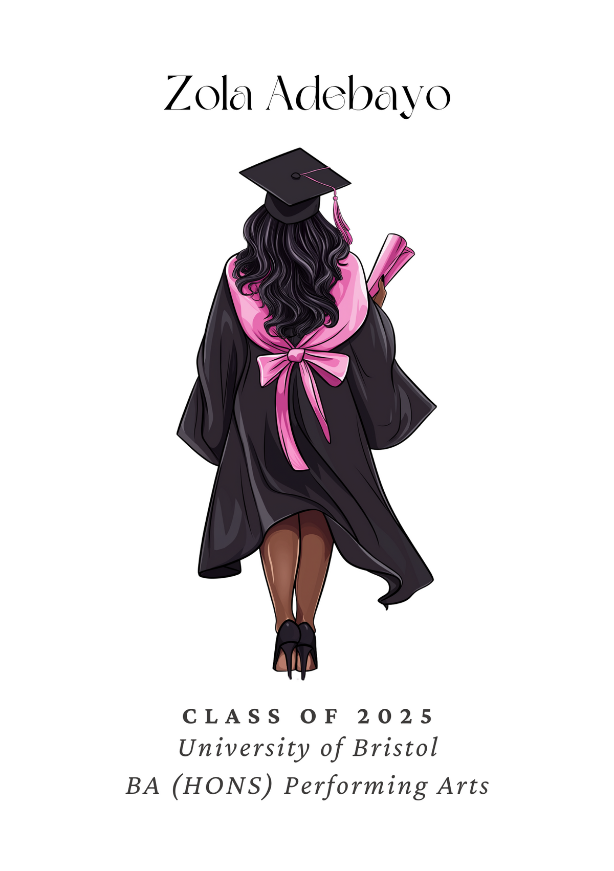 Personalised Graduation Print - Female