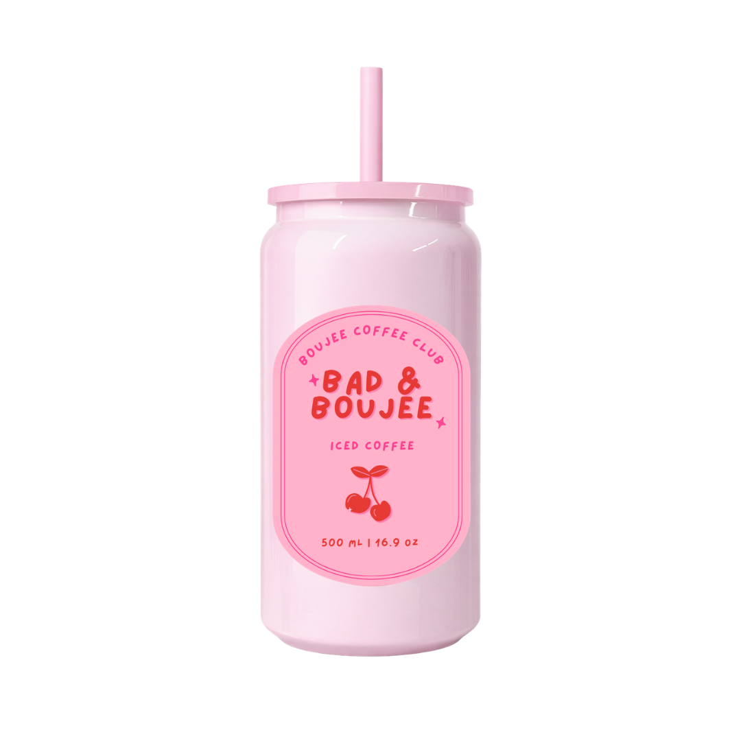 Bad & Boujee - Pink Shimmer Tumbler
