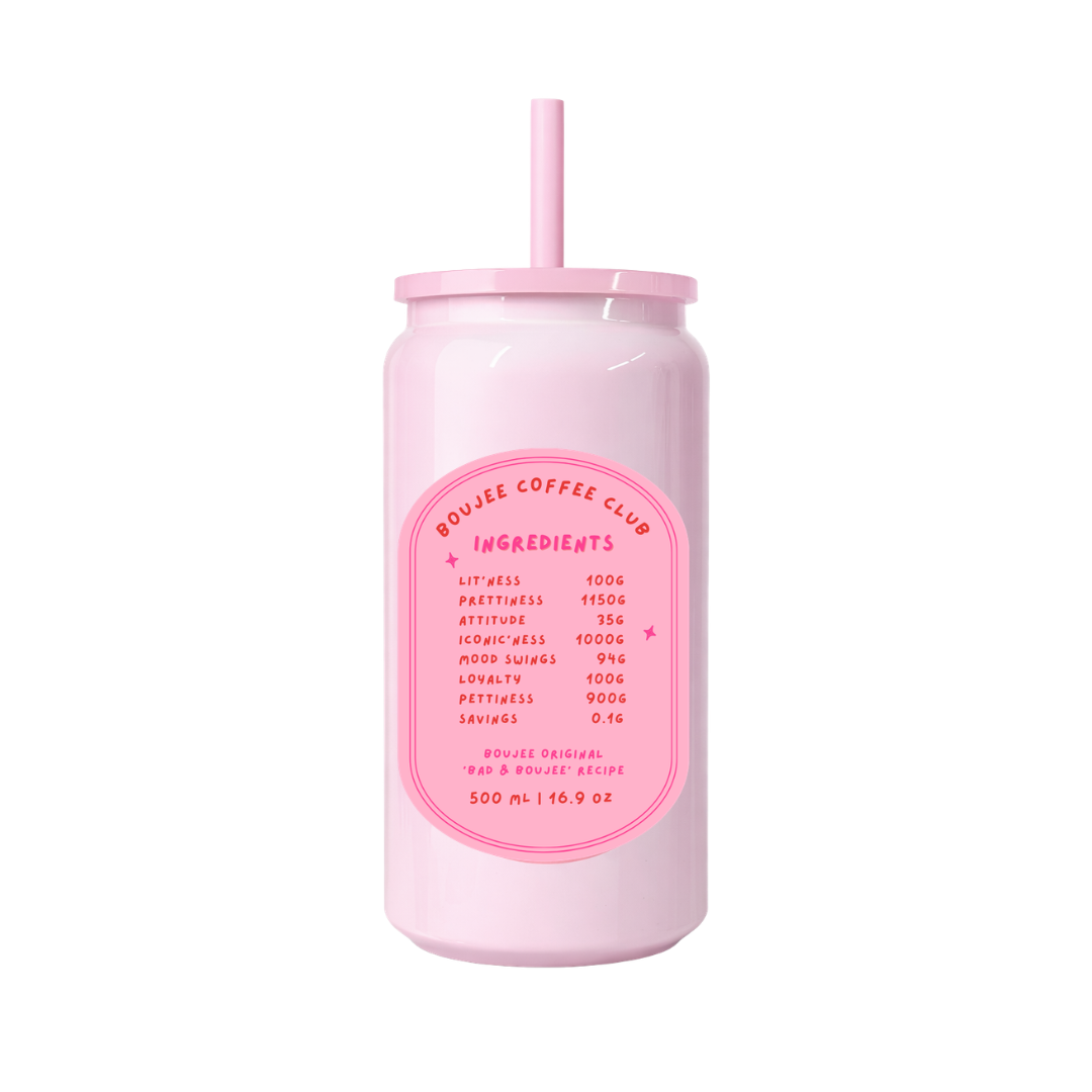 Bad & Boujee - Pink Shimmer Tumbler