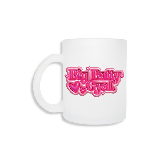 Big Batty Gyal (Hearts) - Frosted Mug