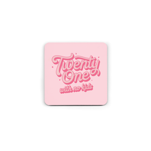 Load image into Gallery viewer, 21 With No Kids  Frosted Mug &amp; Coaster
