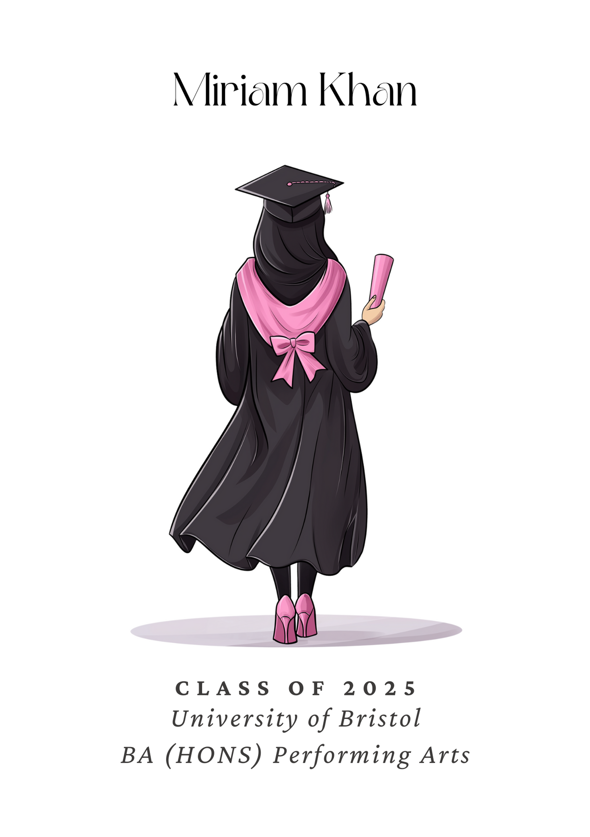Personalised Graduation Print - Female