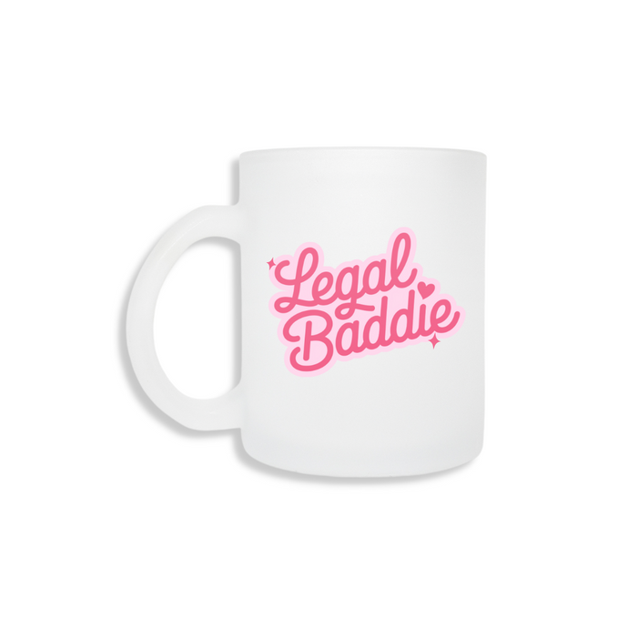 Legal Baddie Frosted Mug & Coaster