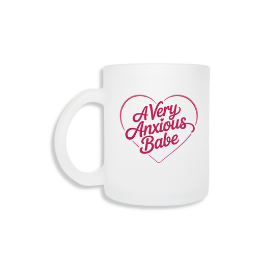 Anxious Babe Frosted Mug & Coaster