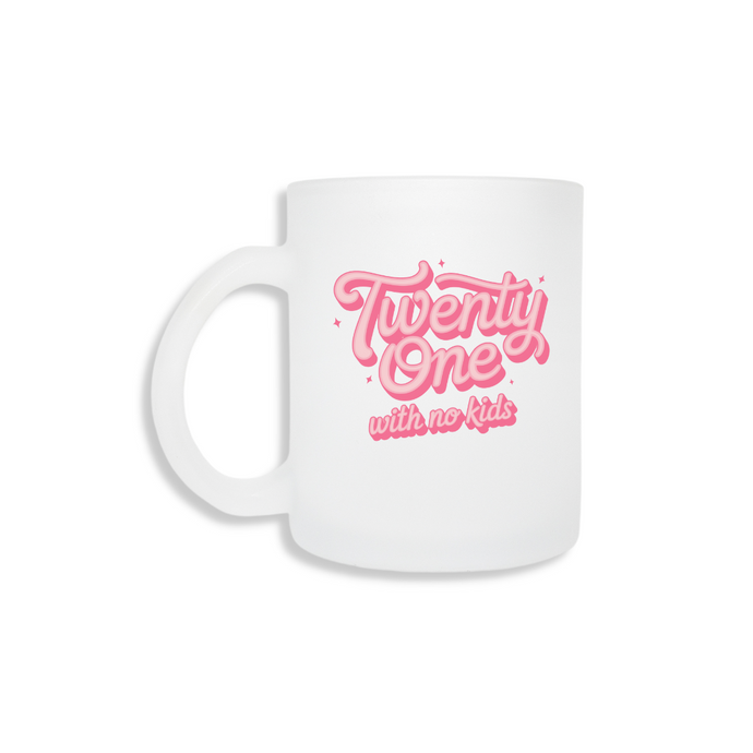 21 With No Kids  Frosted Mug & Coaster
