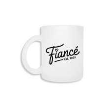 Load image into Gallery viewer, Fiance Est 2025 (black) Frosted Mug &amp; Coaster
