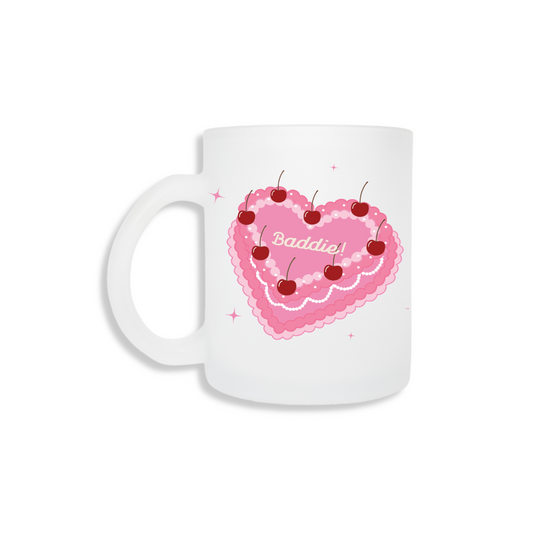 Baddie Heart Cake Frosted Mug