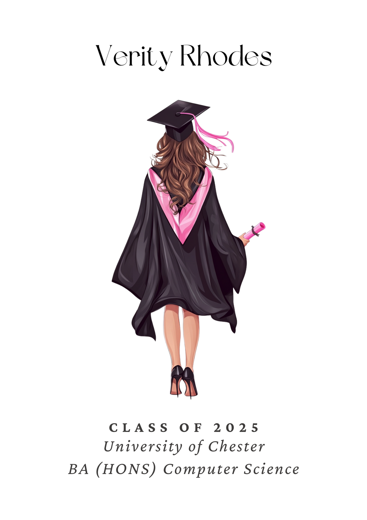 Personalised Graduation Print - Female