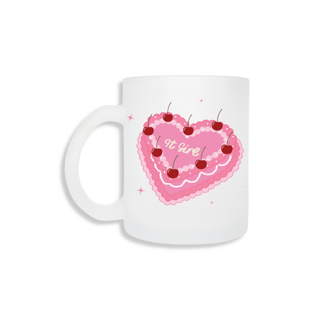 It Girl Heart Cake Frosted Mug