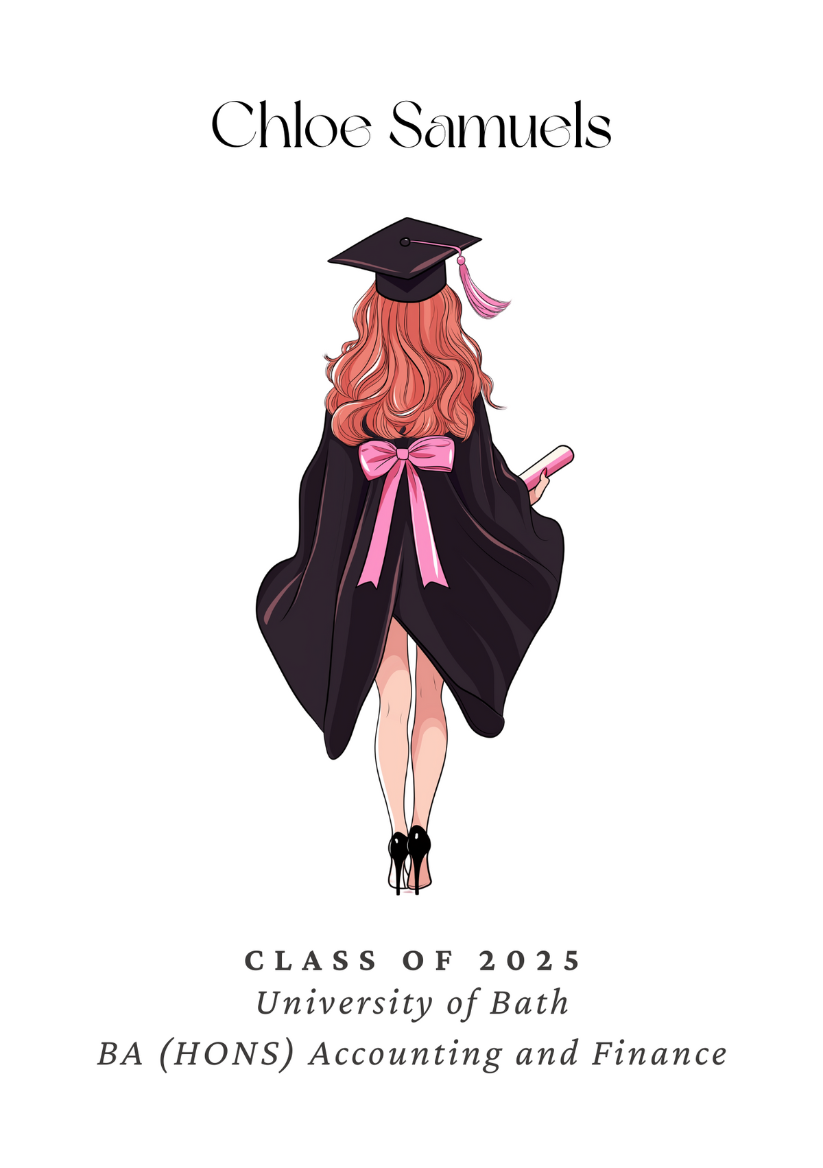 Personalised Graduation Print - Female