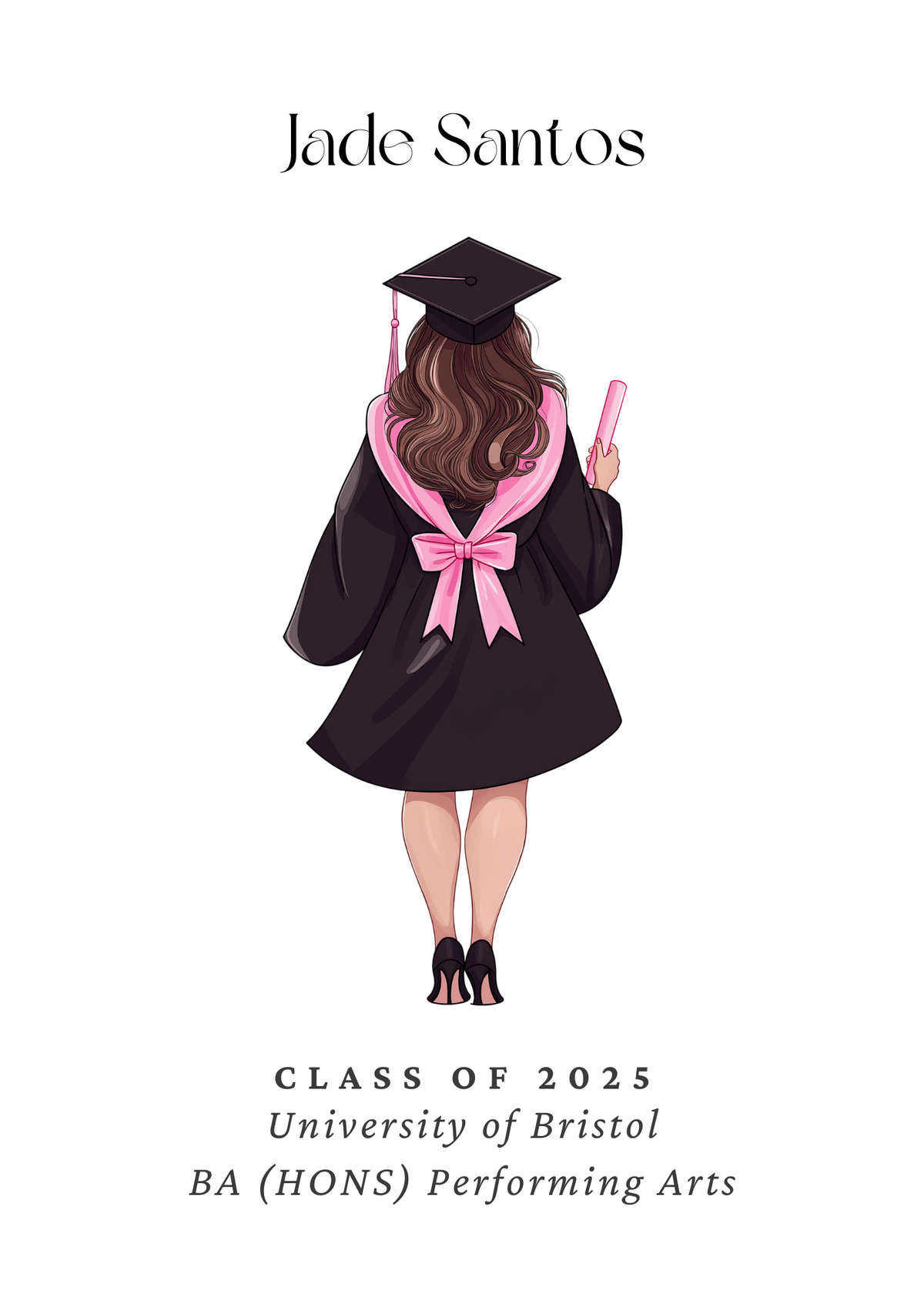 Personalised Graduation Print - Female