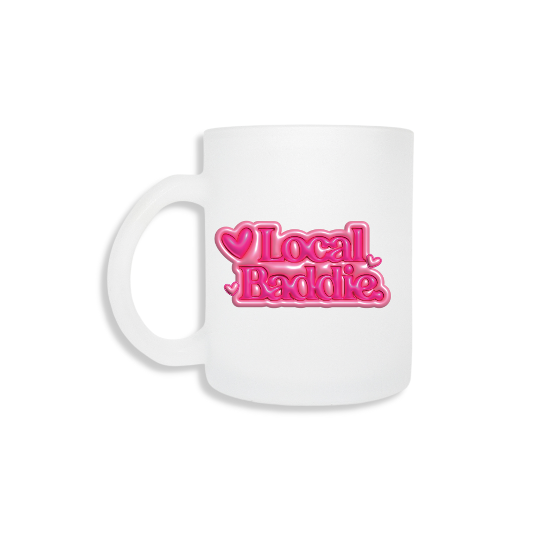 Local Baddie (Hearts) - Frosted Mug