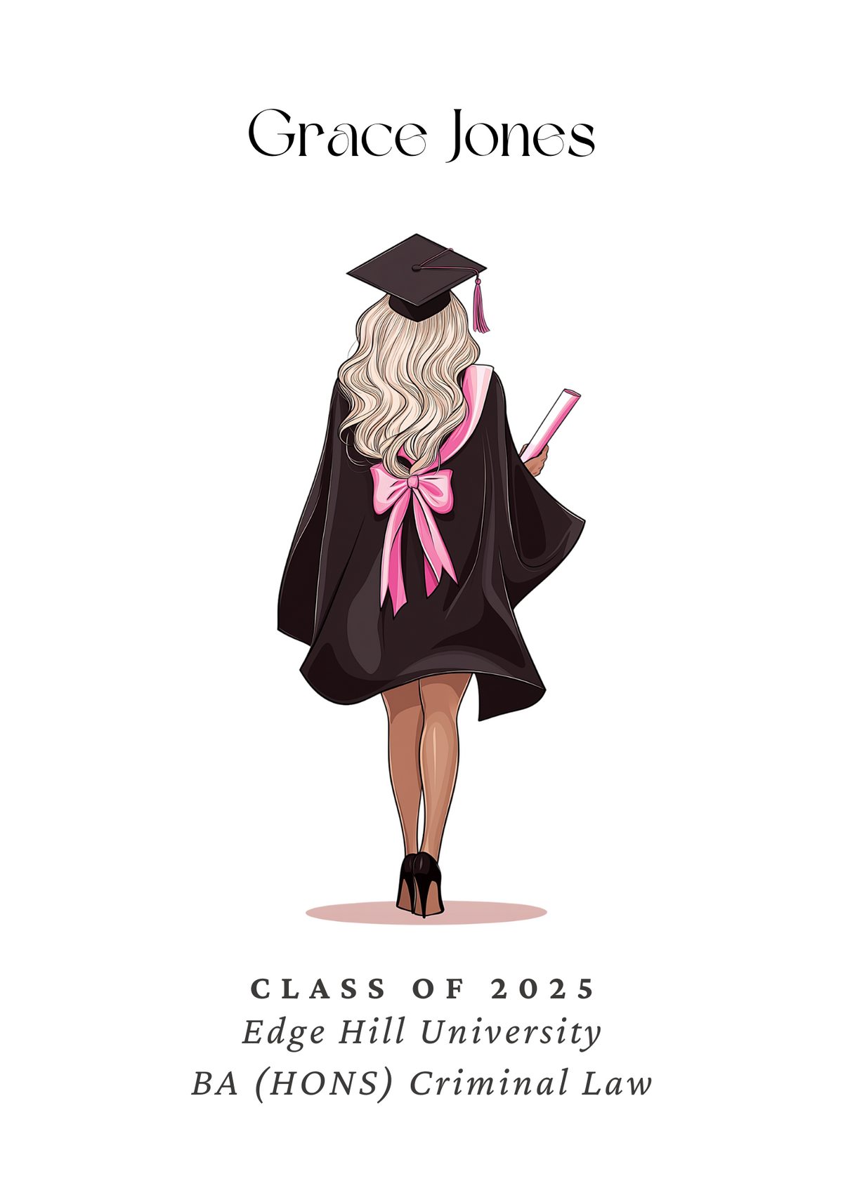 Personalised Graduation Print - Female