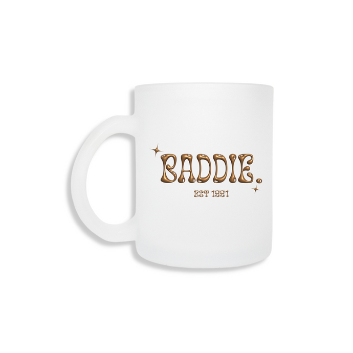Baddie Frosted Mug - Brown