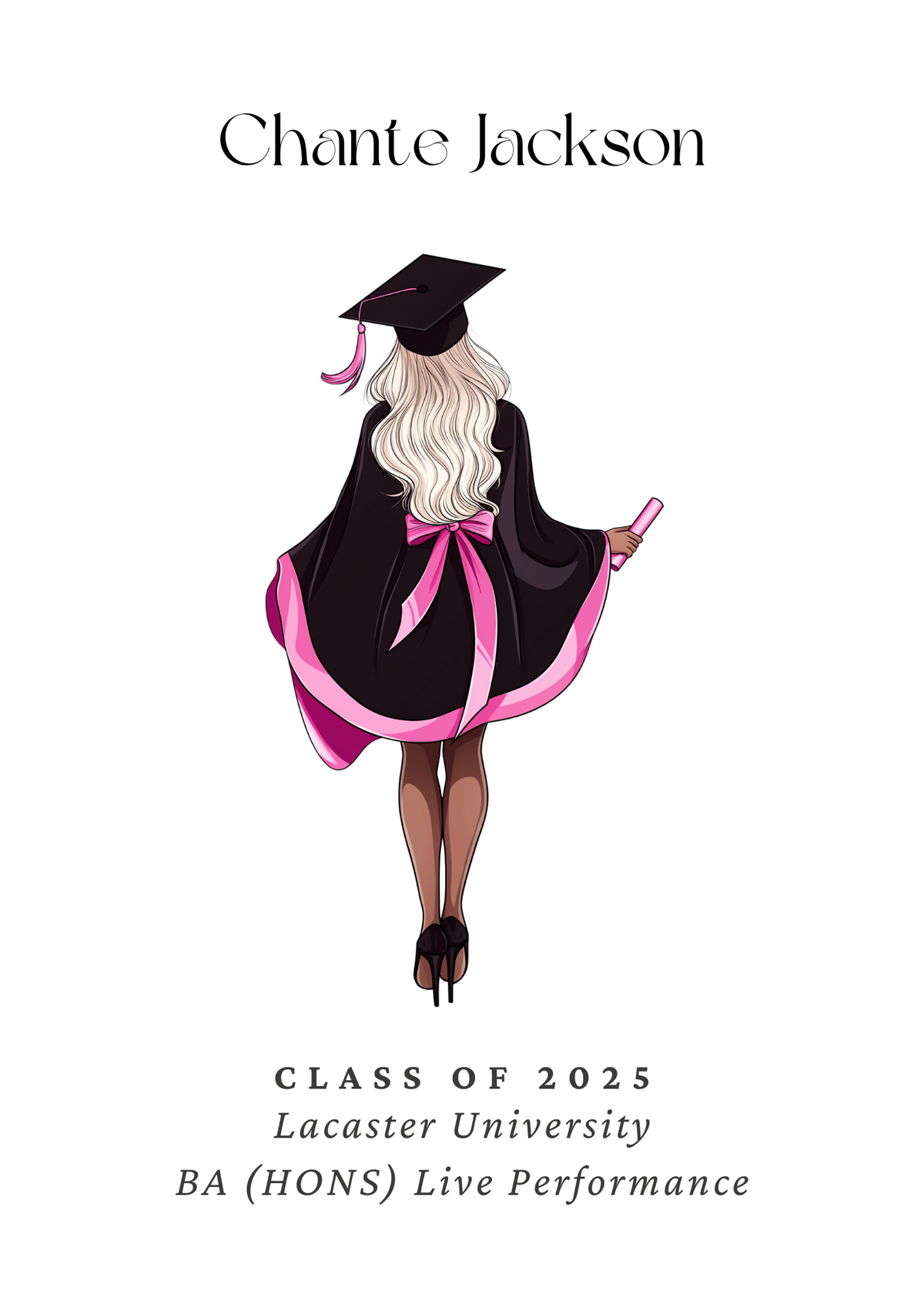 Personalised Graduation Print - Female