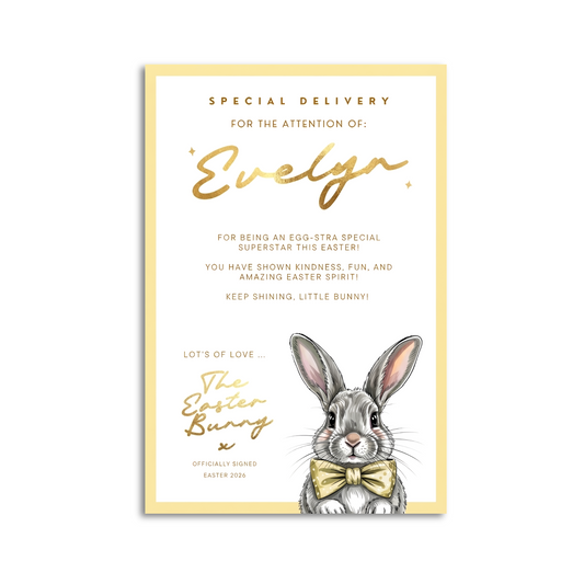 Easter Certificate - Yellow