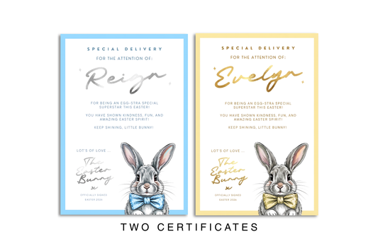 2 X Easter Certificate's