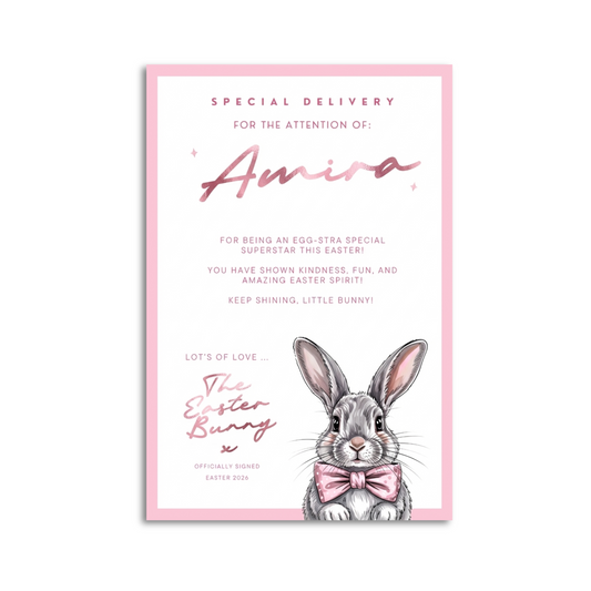 Easter Certificate - Pink