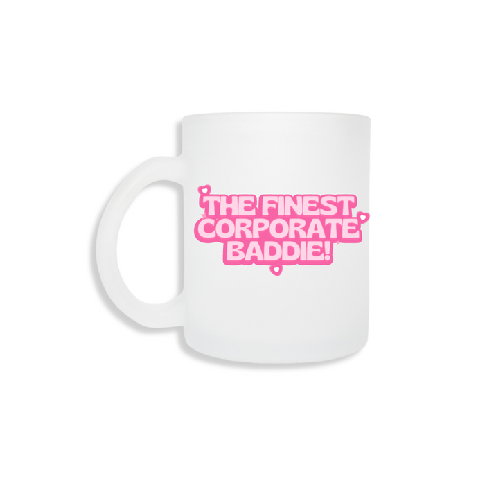 Corporate Baddie - Frosted Mug (Pink)