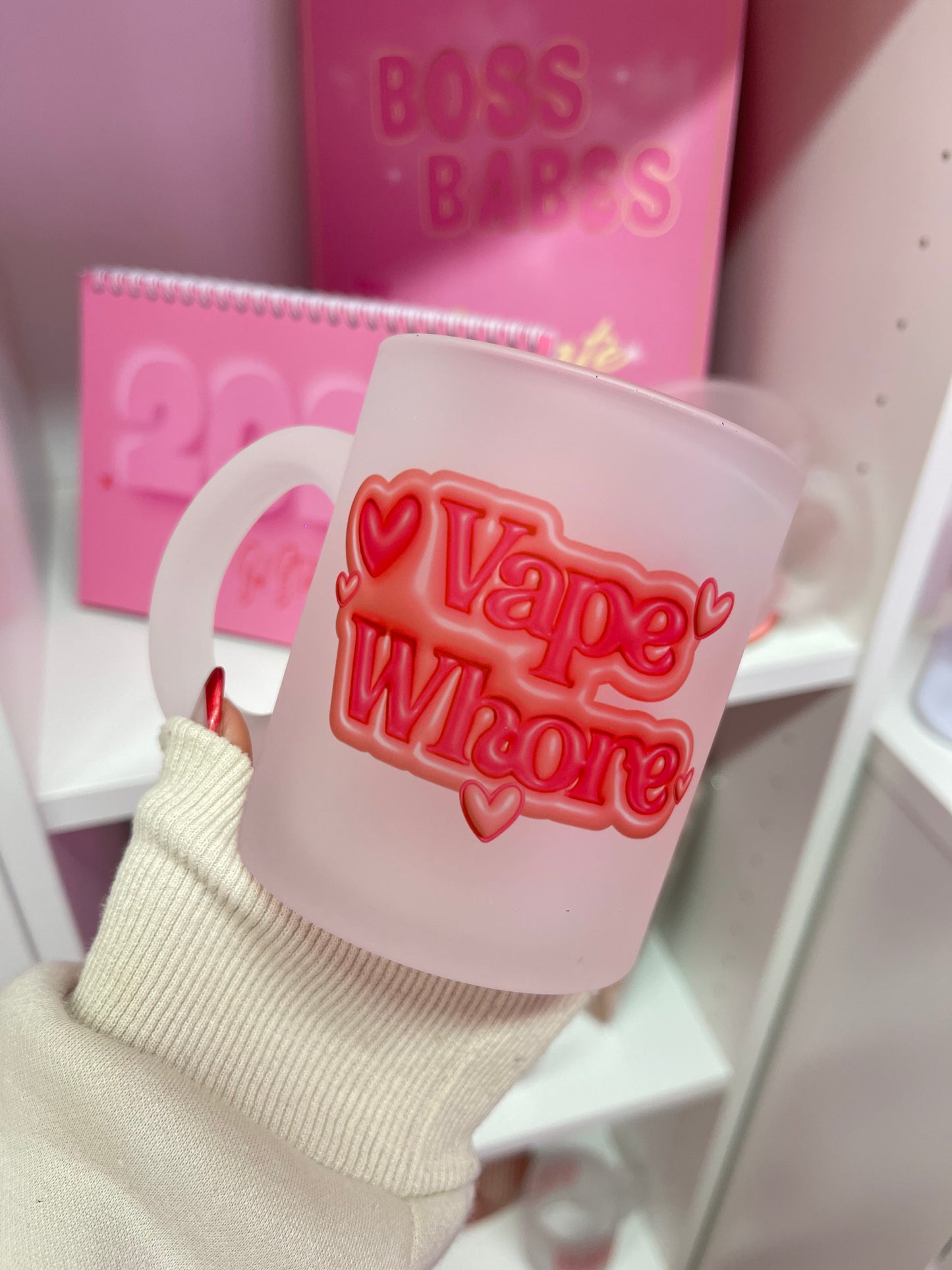 Vape Whore (Hearts) - Frosted Mug