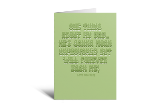 Dad - Moan Unprovoked