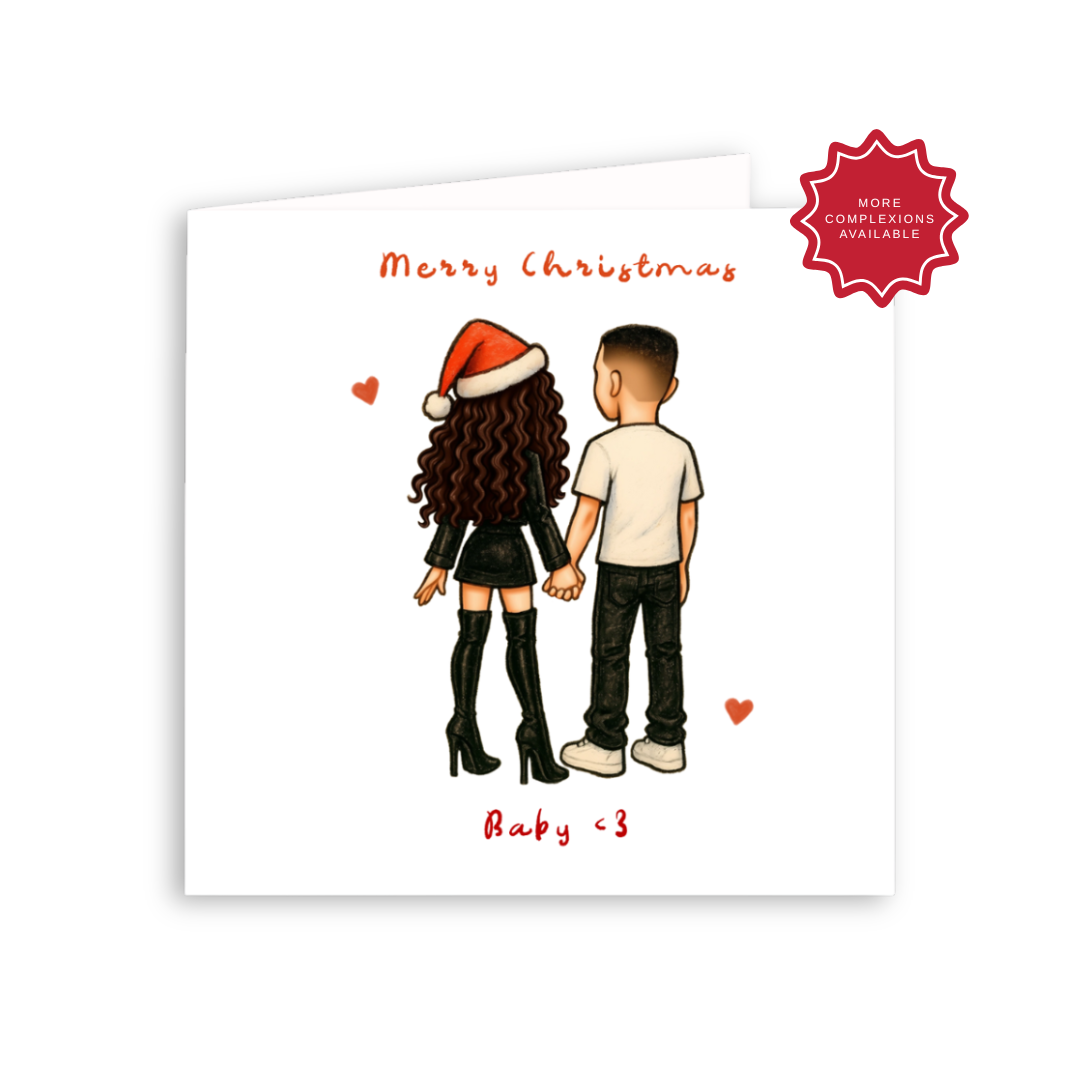 Square - Personalised Couple Merry Christmas